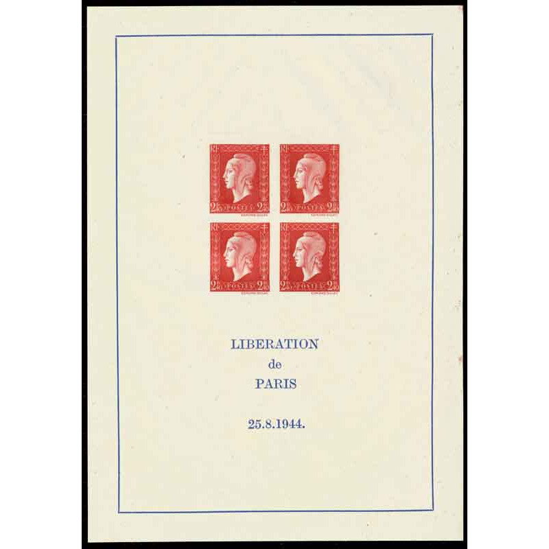 4 (693) N°-yvert Blocs De France 1945