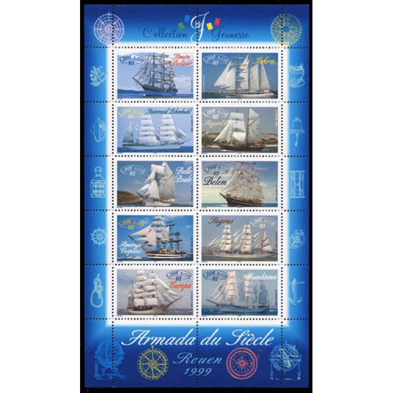 25 (3269/78) N°-yvert Blocs De France 1999