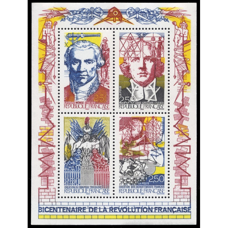 12 (2667/70) N°-yvert Blocs De France 1990