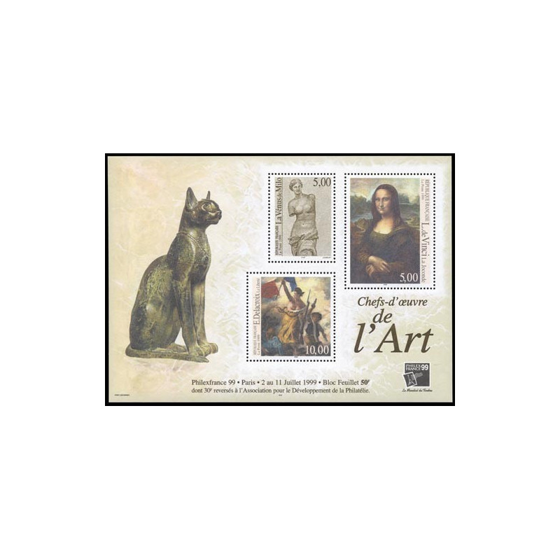 23 (3234/36) N°-yvert Blocs De France 1999