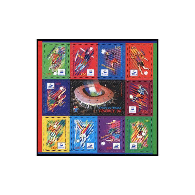 19 (3012/31) N°-yvert Blocs De France 1998