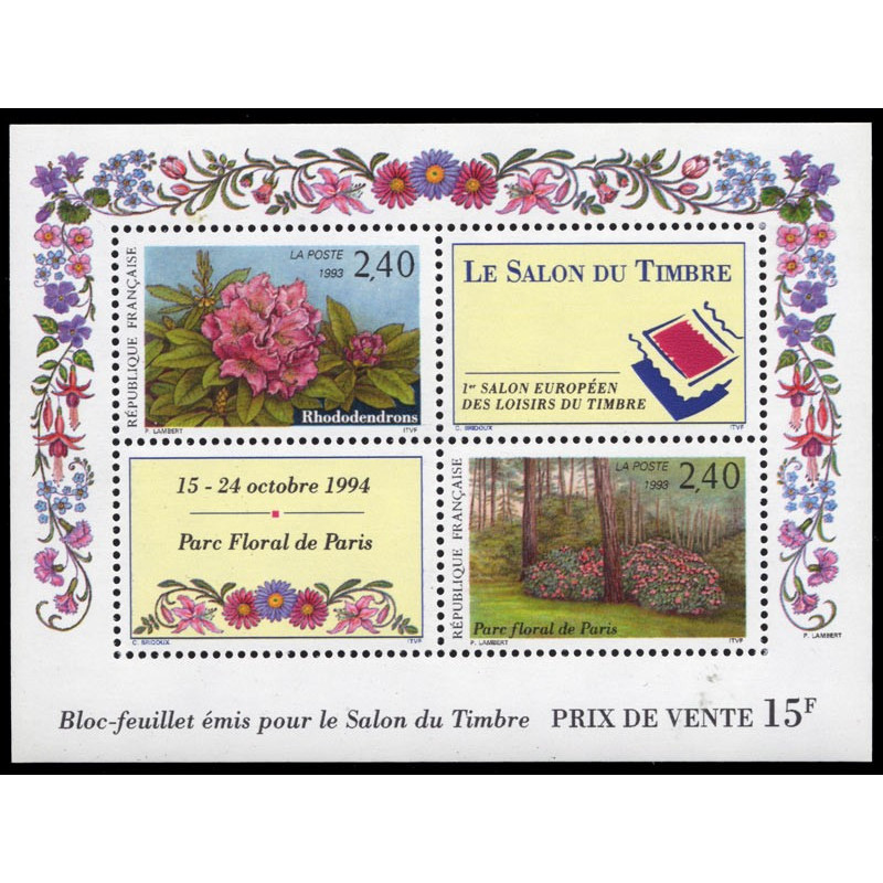 15 (2849/50) N°-yvert Blocs De France 1993