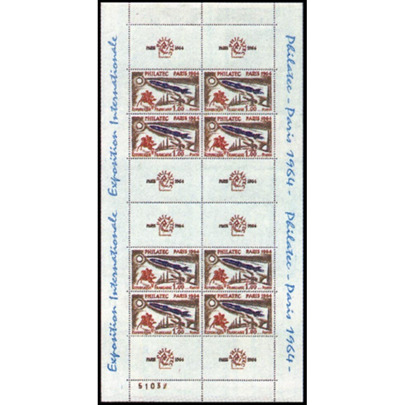 6 (1422) N°-yvert Blocs De France 1964