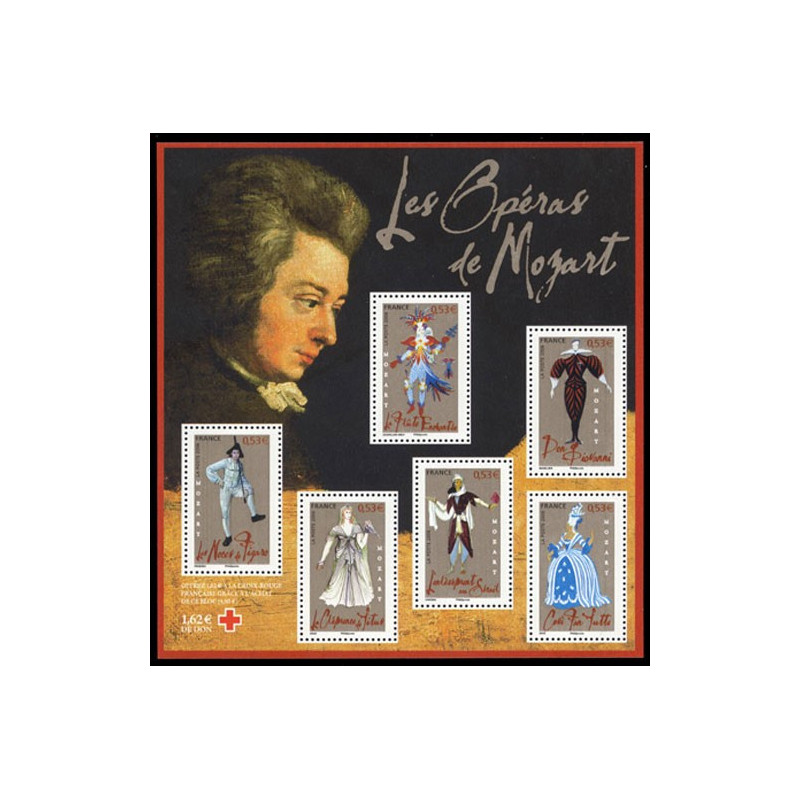 98 (3917/22) N°-yvert Blocs De France 2006