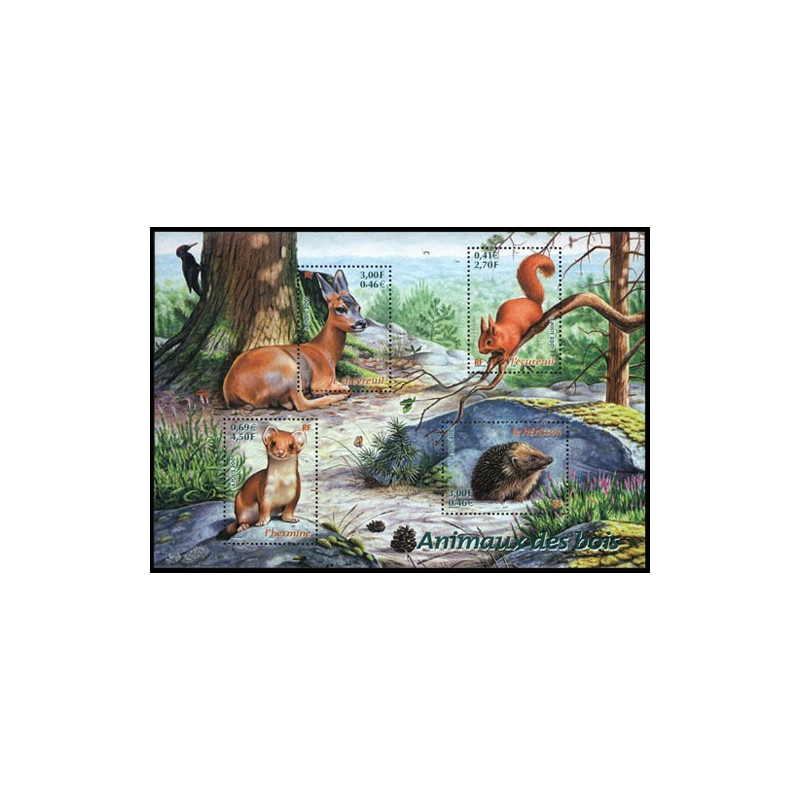 36 (3381/84) N°-yvert Blocs De France 2002