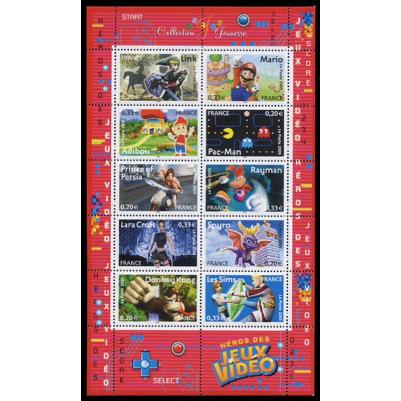 91 (3843/3851) N°-yvert Blocs De France 2005