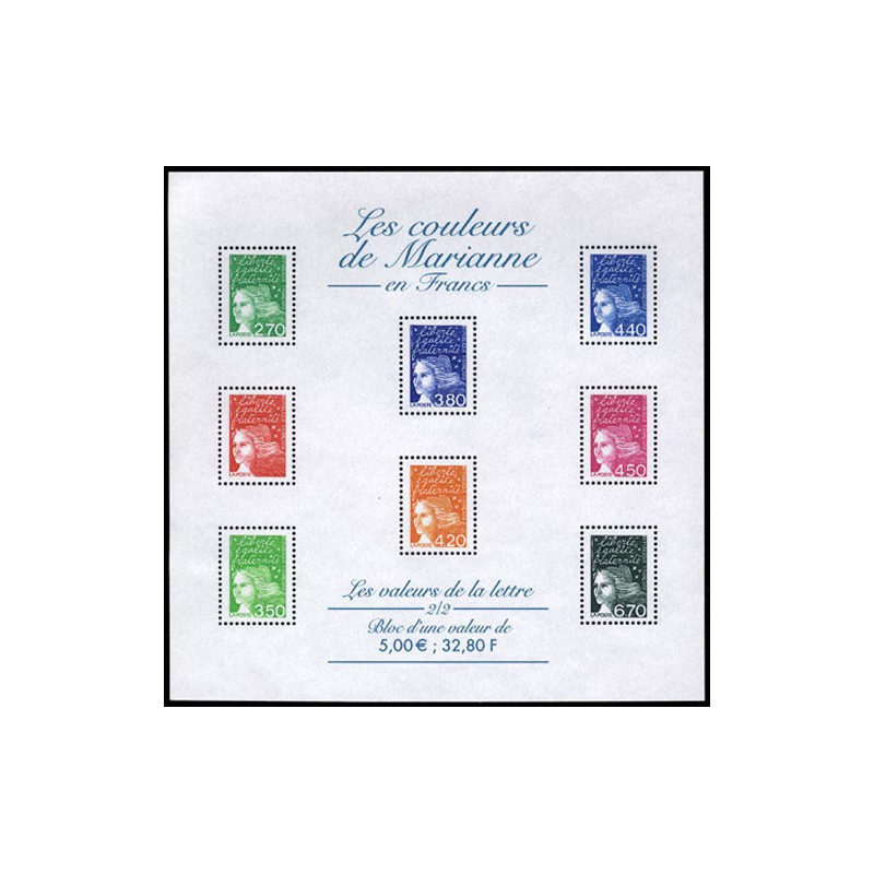 42 (3091/98) N°-yvert Blocs De France 2001