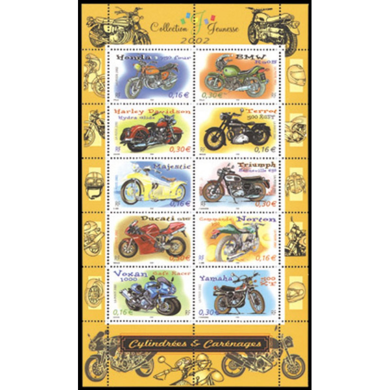 51 (3508/17) N°-yvert Blocs De France 2002