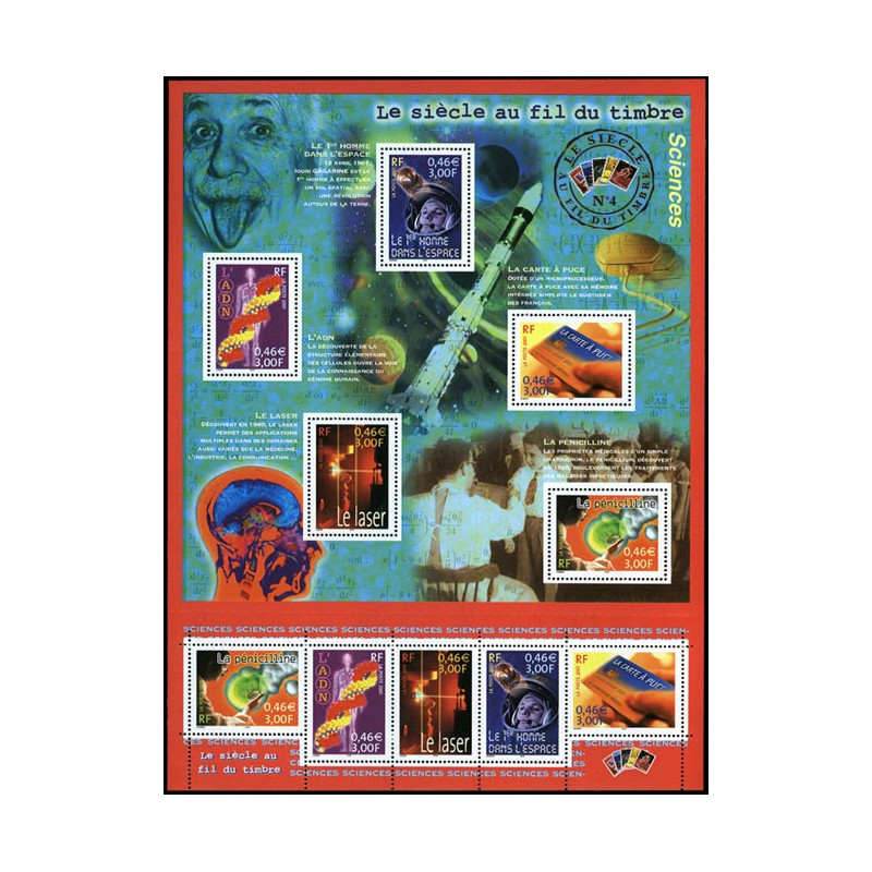 39 (3422/26) N°-yvert Blocs De France 2001