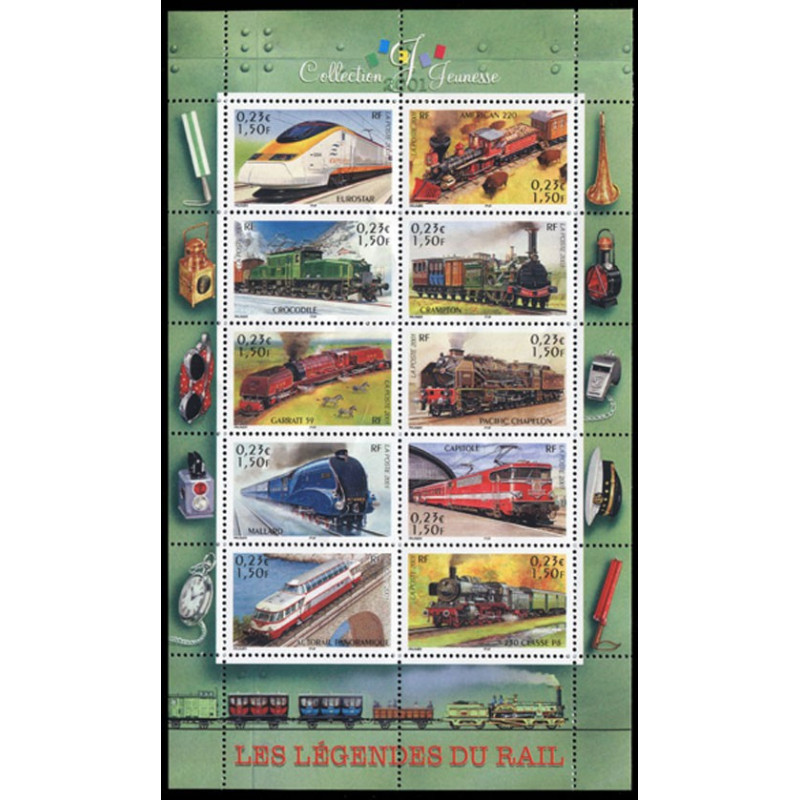 38 (3405/14) N°-yvert Blocs De France 2001