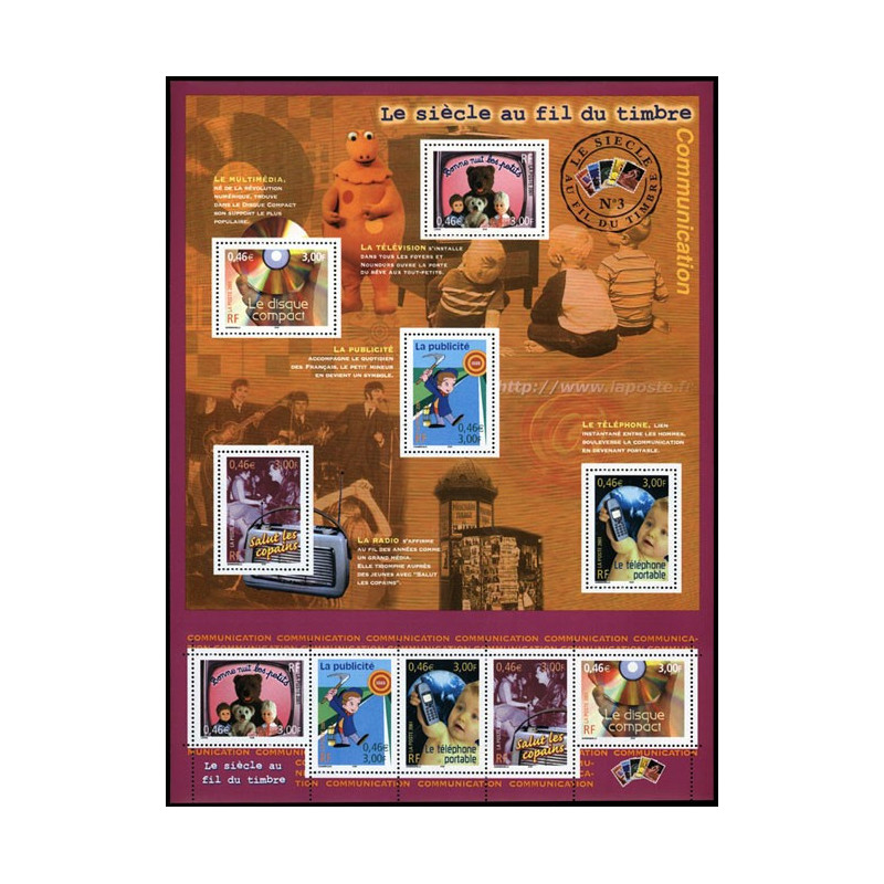 35 (3372/76) N°-yvert Blocs De France 2001