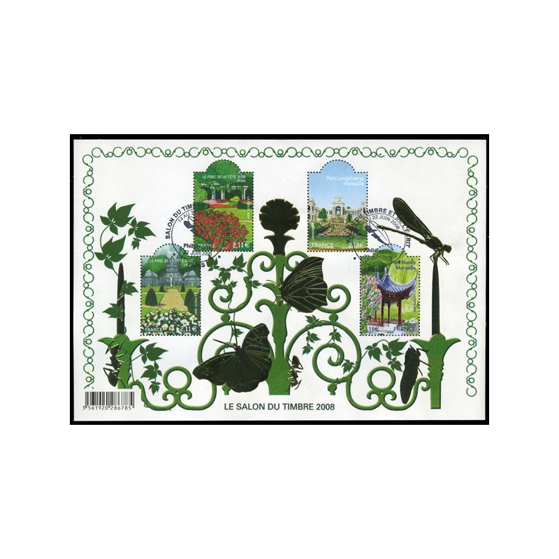 120 (4047/48+4073/74) N°-yvert Blocs De France 2008