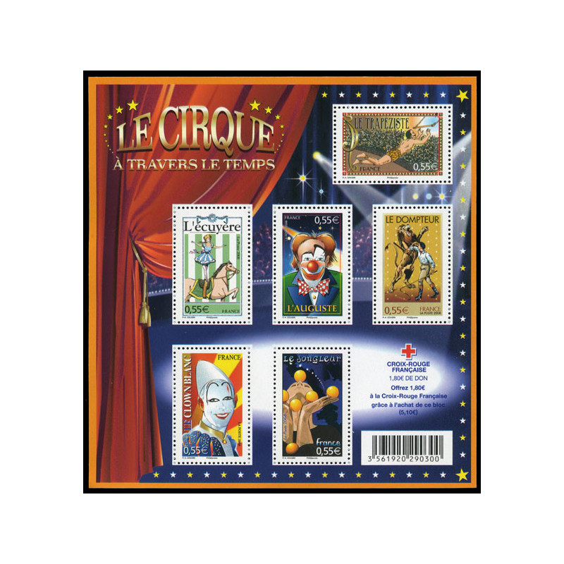 121 (4216/21) N°-yvert Blocs De France 2008