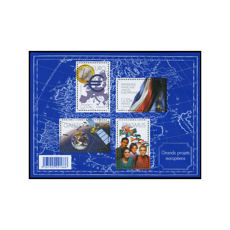 123 (4245/48) N°-yvert Blocs De France 2008