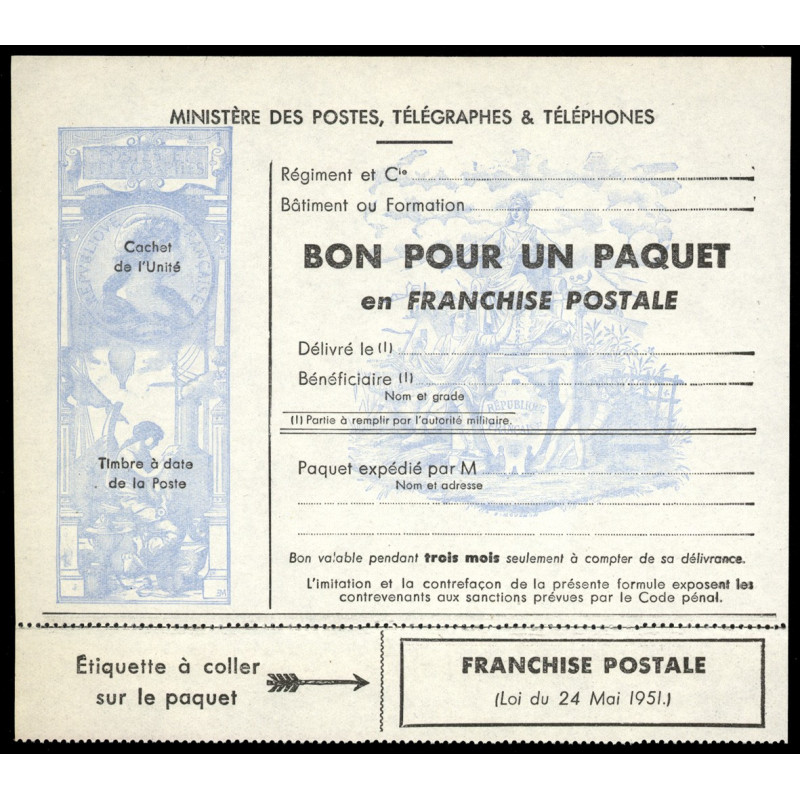 13 N°-yvert Franchise Militaire 1964