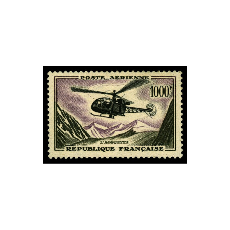 37 N°-yvert Poste Aérienne 1957