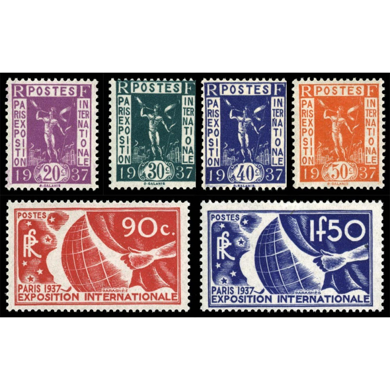 322/327 N°-yvert Poste 1936