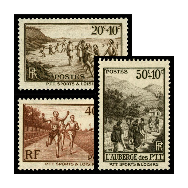 345/347 N°-yvert Poste 1937