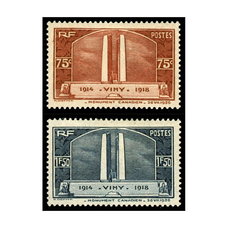 316/317 N°-yvert Poste 1936