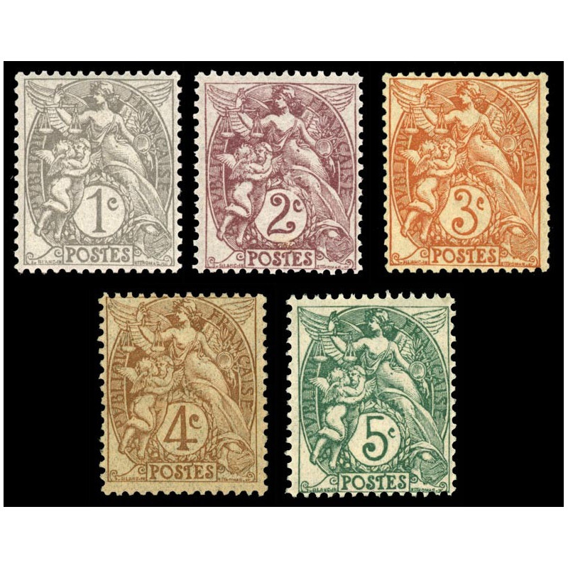 107/111 N°-yvert Poste 1900