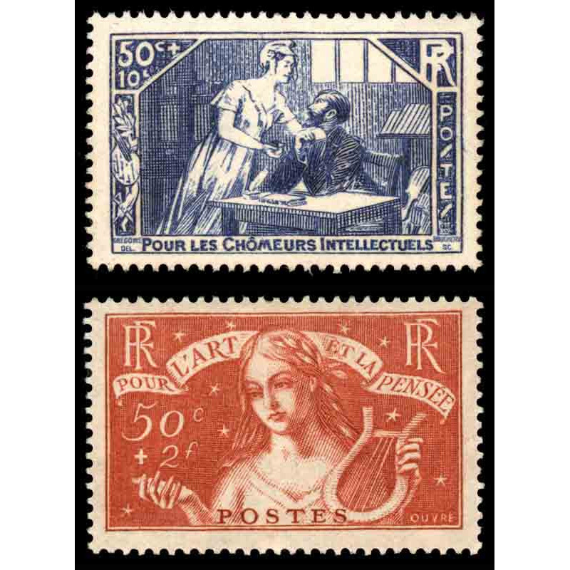 307/308 N°-yvert Poste 1935