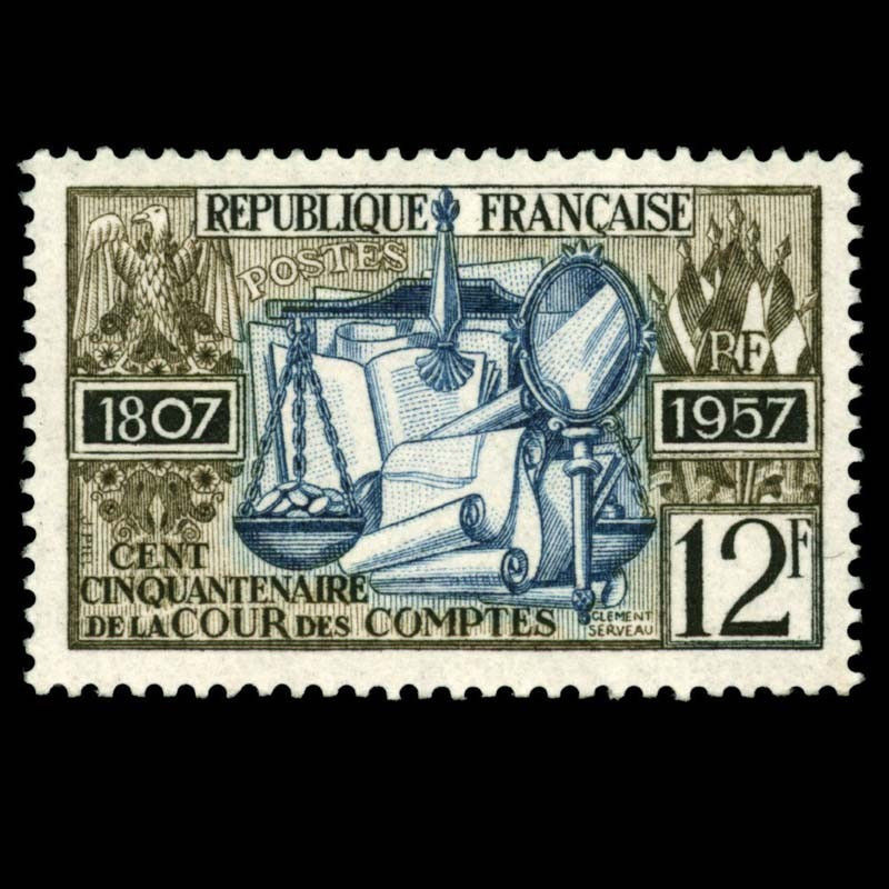 1107 N°-yvert Poste 1957