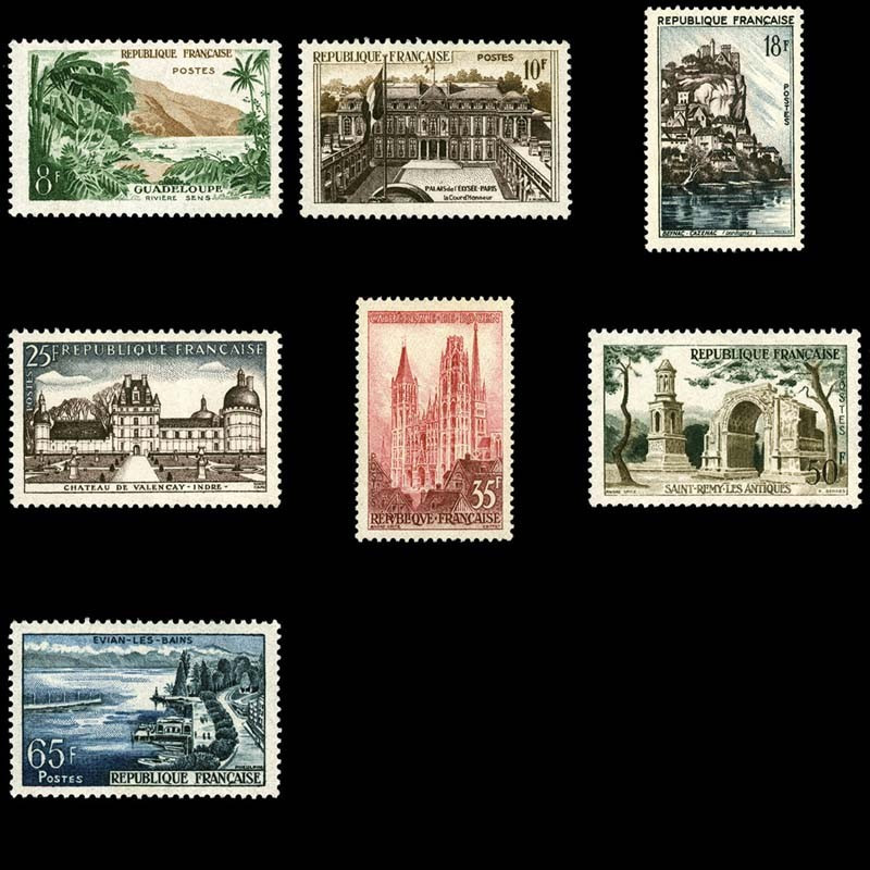 1125/1131 N°-yvert Poste 1957