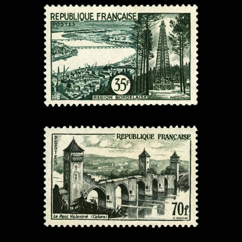 1118/1119 N°-yvert Poste 1957