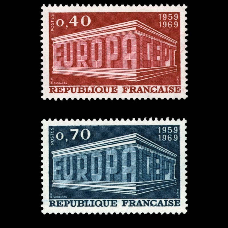 1598/1599 N°-yvert Poste 1969