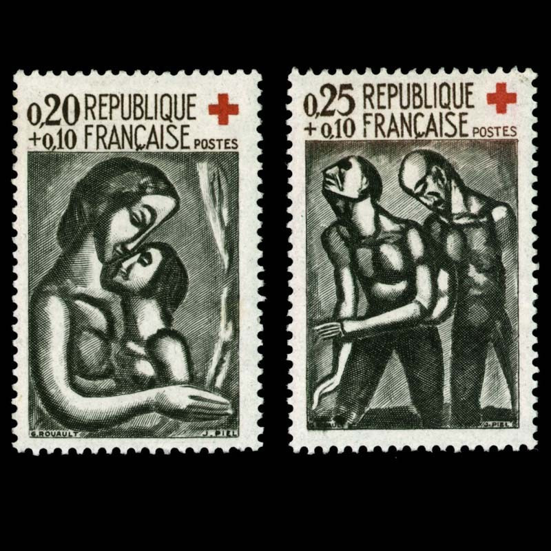 1323/1324 N°-yvert Poste 1961