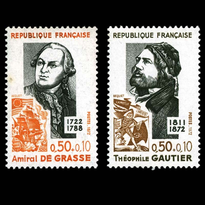 1727/1728 N°-yvert Poste 1972