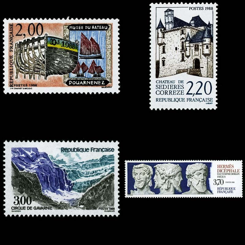 2545/2548 N°-yvert Poste 1988