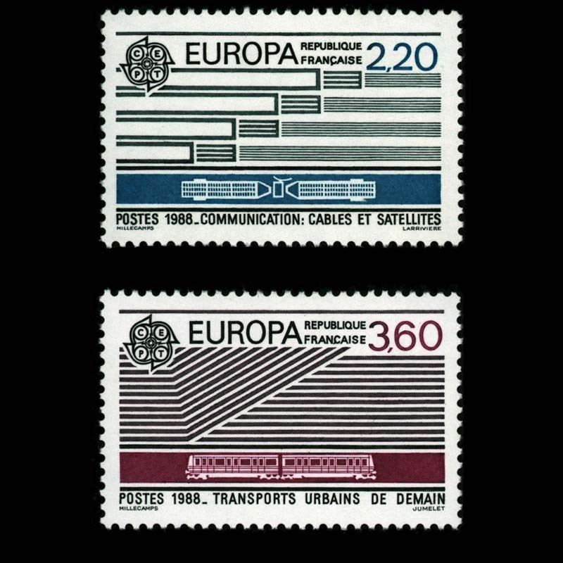 2531/2532 N°-yvert Poste 1988