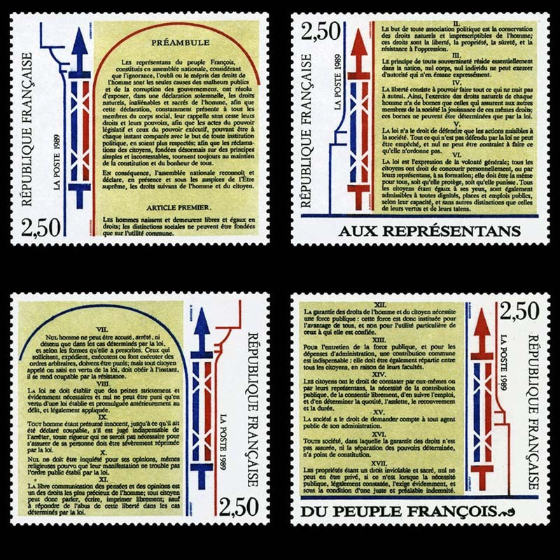 2602/2605 N°-yvert Poste 1989