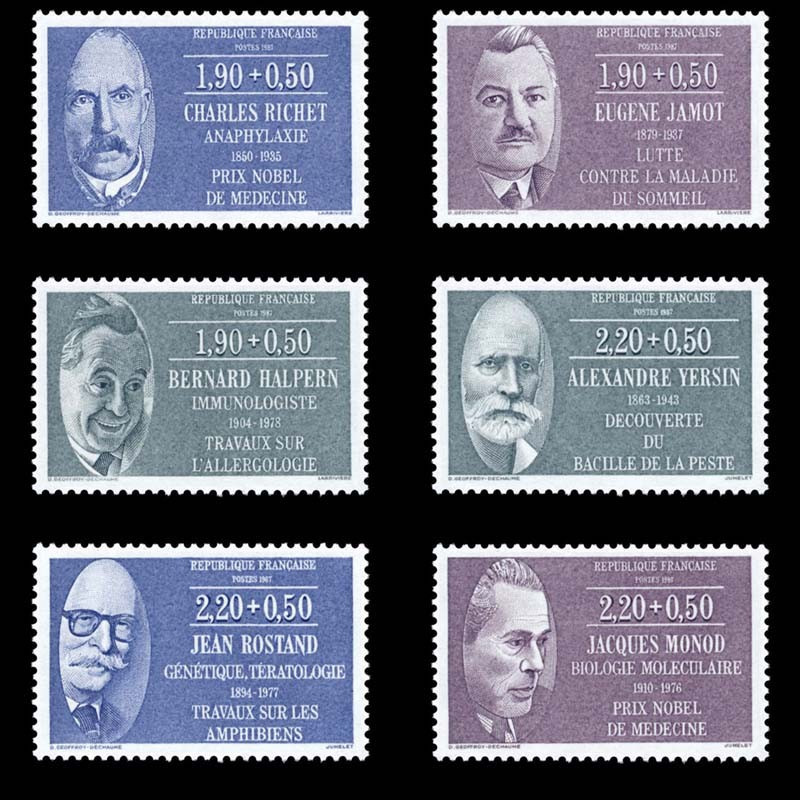 2454/2459 N°-yvert Poste 1987