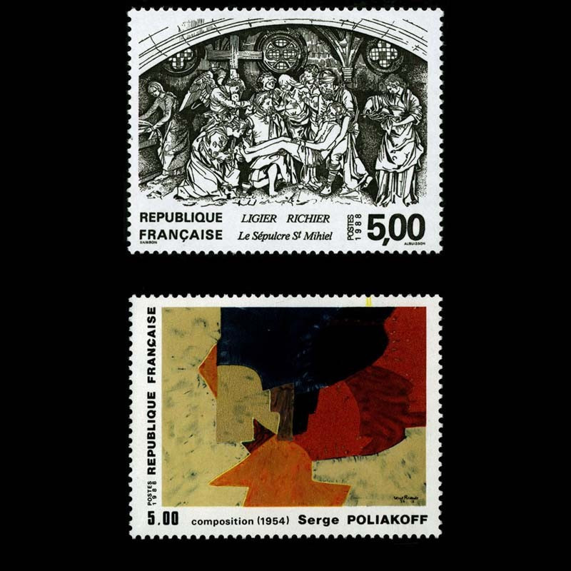 2553/2554 N°-yvert Poste 1988