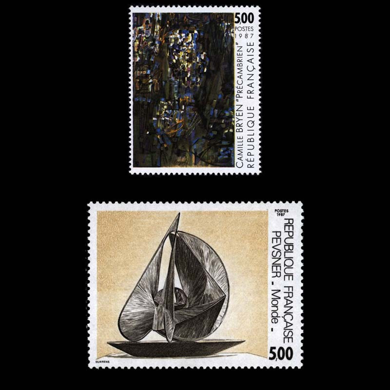 2493/2494 N°-yvert Poste 1987