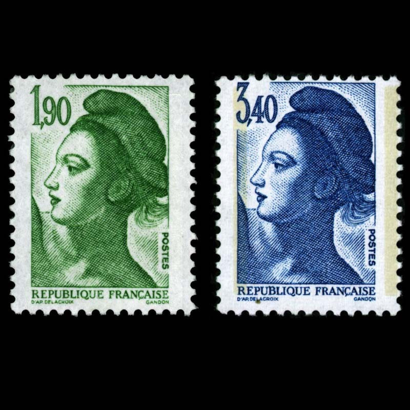 2424/2425 N°-yvert Poste 1986