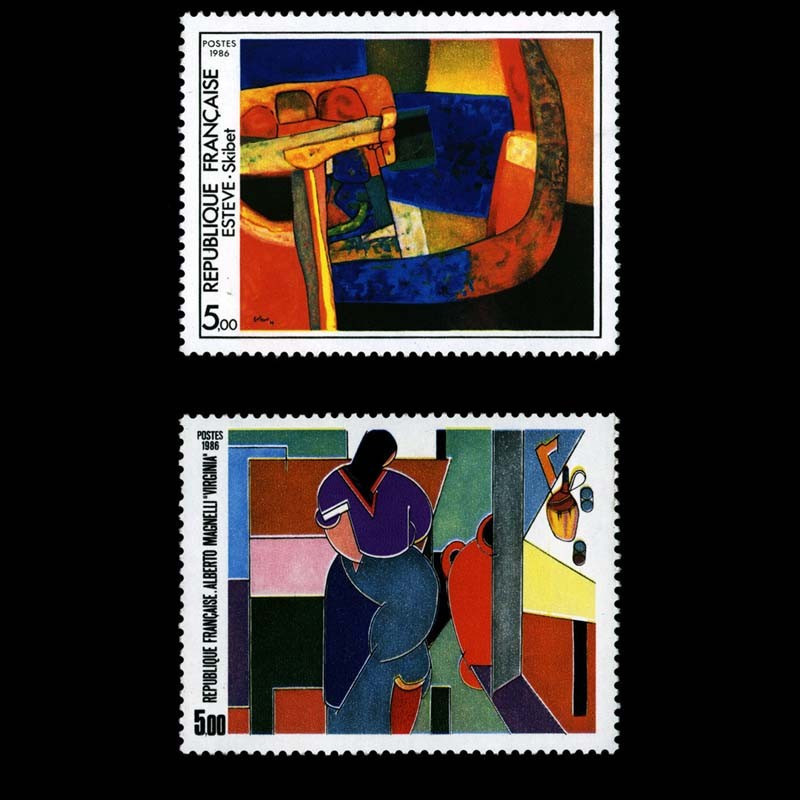 2413/2414 N°-yvert Poste 1986