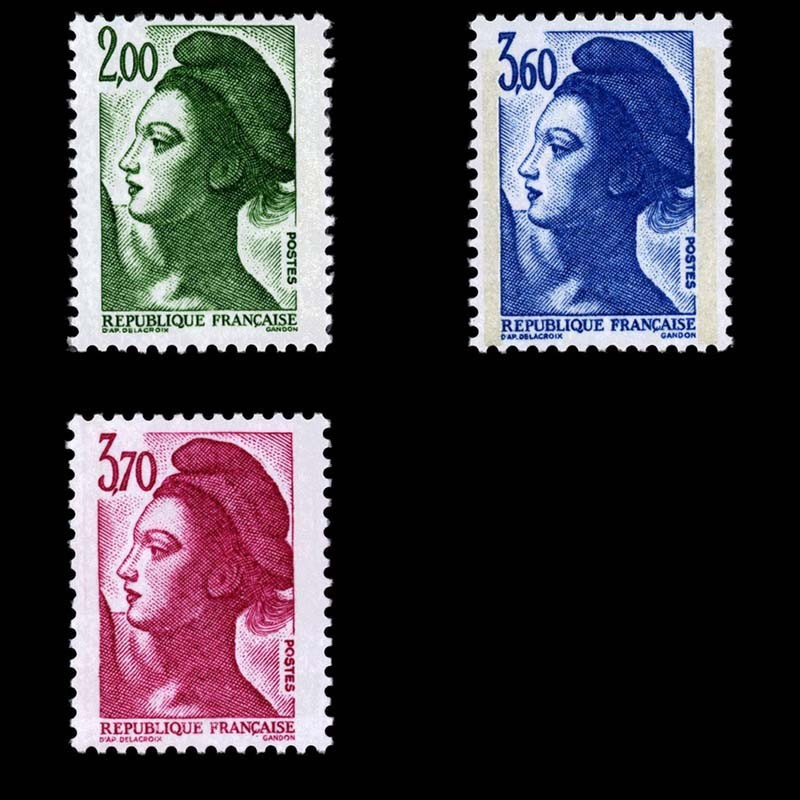 2484/2486 N°-yvert Poste 1987