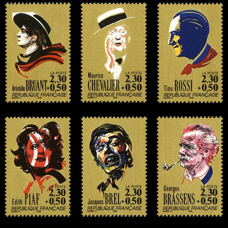 2649/2654 N°-yvert Poste 1990