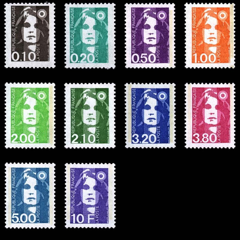 2617/2626 N°-yvert Poste 1990