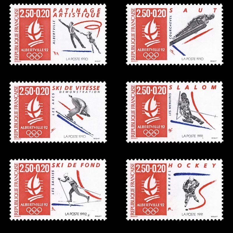 2737/2742 N°-yvert Poste 1992