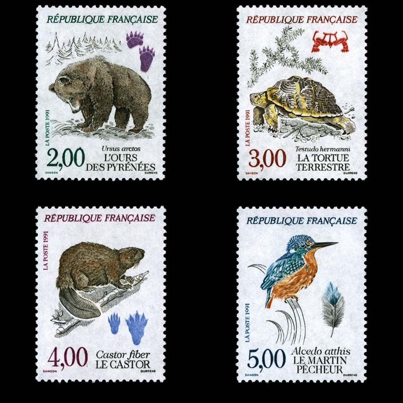 2721/2724 N°-yvert Poste 1991