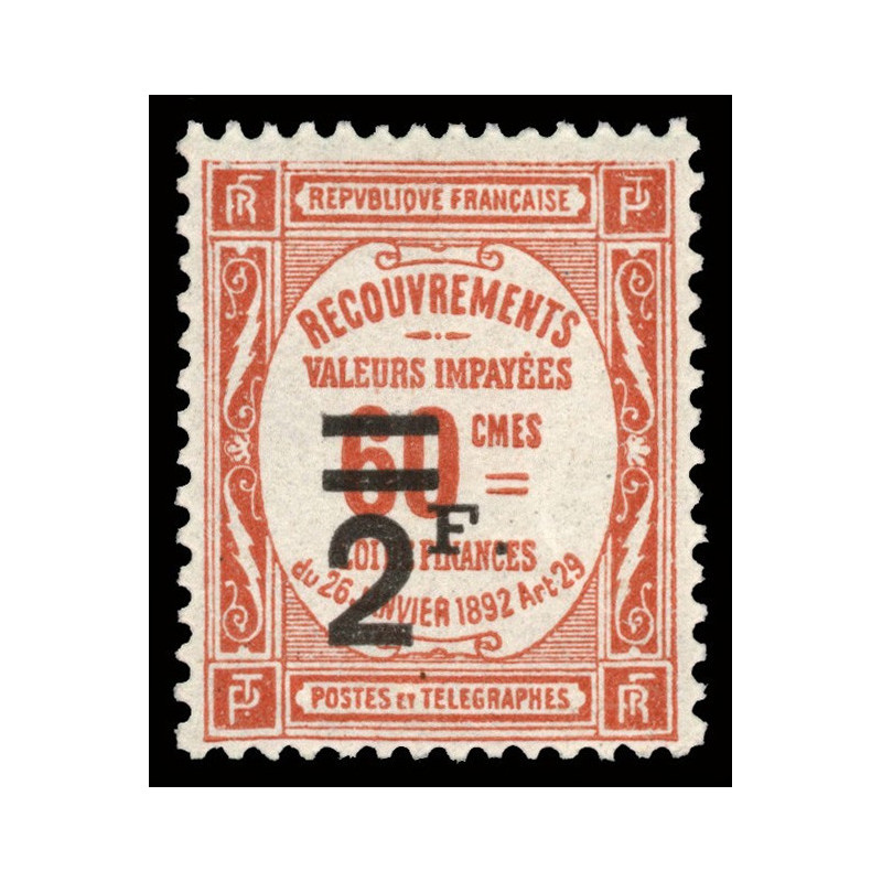 54 N°-yvert Taxe 1917