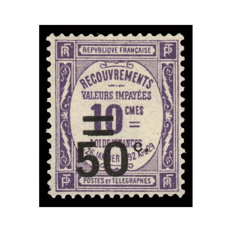 51 N°-yvert Taxe 1917