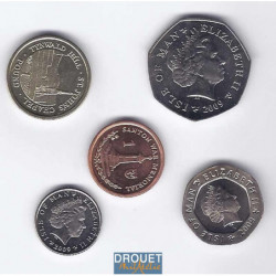 Isle of man assorted coins