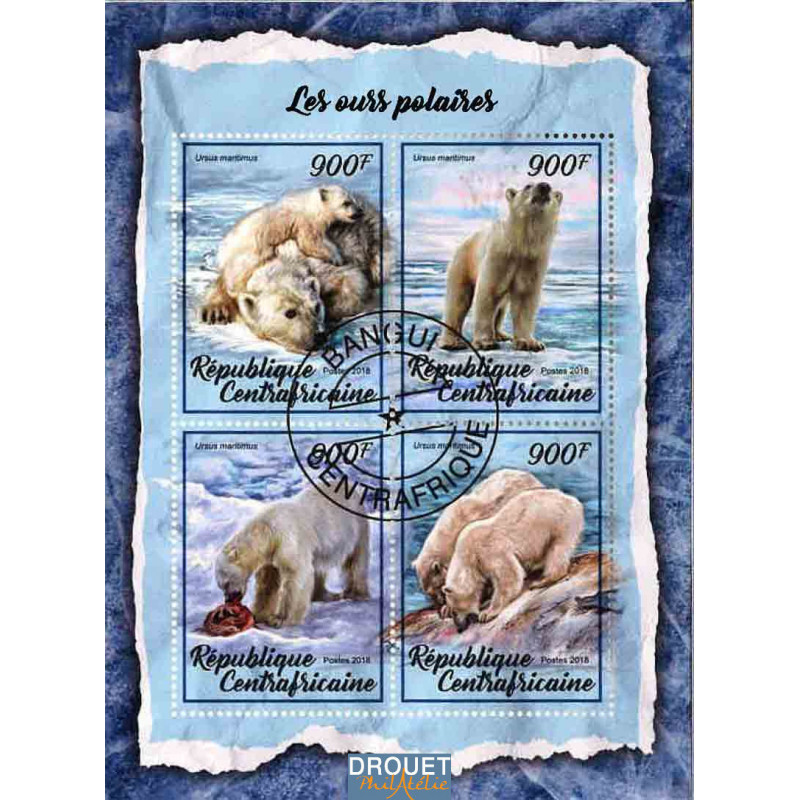 Centrafrique Yvert N° 5433/5436