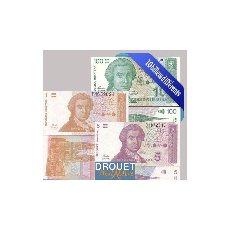 10 Billets Différents