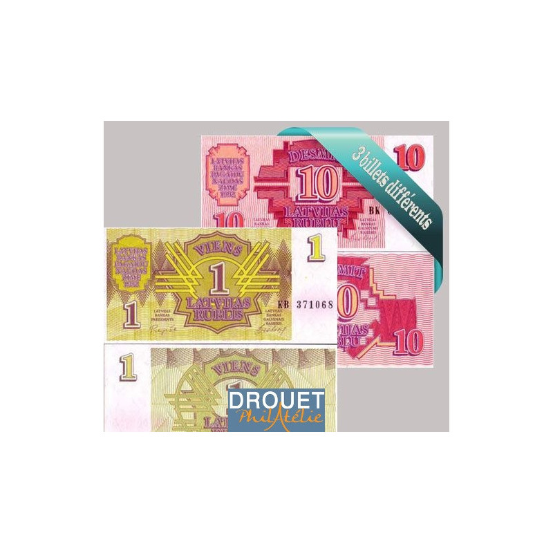 3 Billets Différents